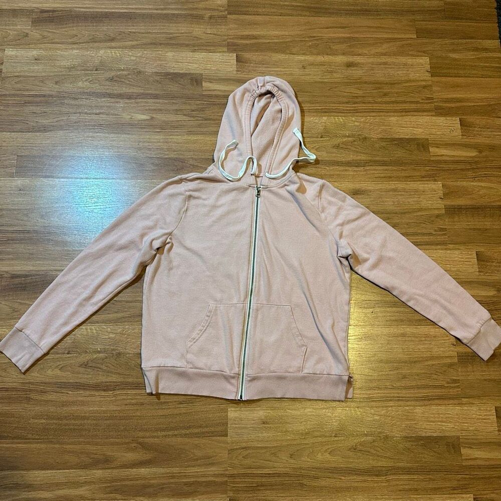 Flirtitude Active Full Zip Hooded Sweatshirt Pink | Women Size XL